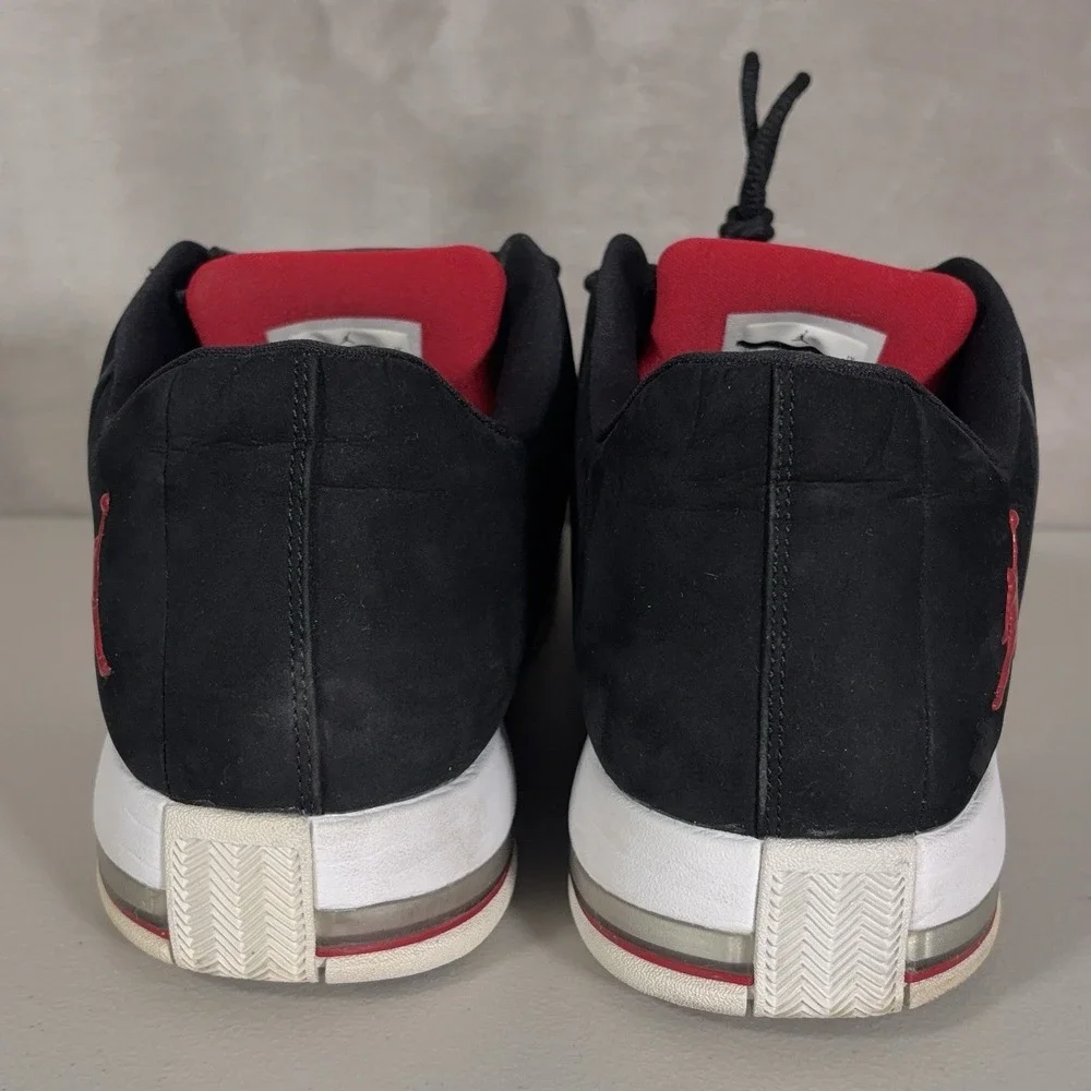 Jordan TE 2 Low Sneakers Mens 13 Black Red White A01696-001 Basketball Shoes